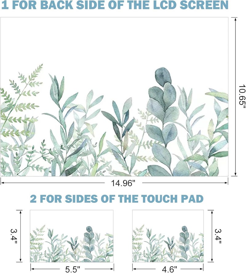 DINKY Laptop Skin Sticker Decal, 12" 13" 13.3" 14" 15" 15.4" 15.6 inch Laptop Universal Reusable Vinyl Skin Stickers Cover Art Decal Notebook PC Personalized Protector-Plants - Image 2